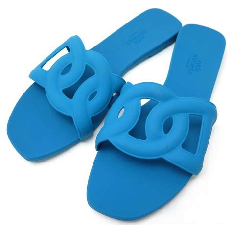 blue hermes sandal|hermes aloha sandals blue.